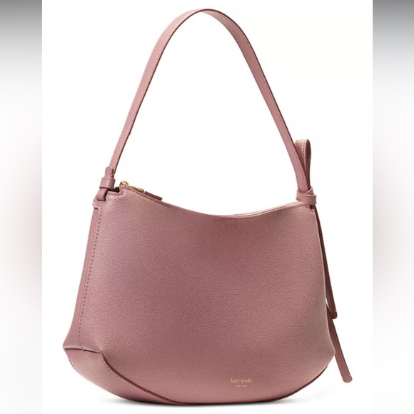 KATE SPADE NEW YORK Loop Large Pebbled Leather Shoulder Bag, Dust Rose NWT - Picture 3 of 5